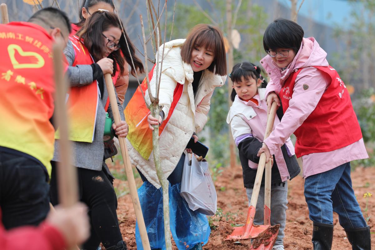 “植”此青绿 “浇”个朋友 米兰买球“8090”读书班开展义务植树活动