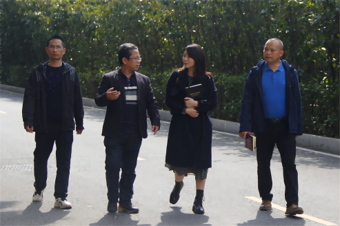 芦淞区董家塅片区管委会副主任曾超群一行来米兰买球调研产教融合工作