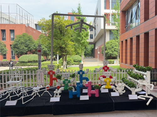 变废为宝！环艺学子用废旧管材点亮技能文化节